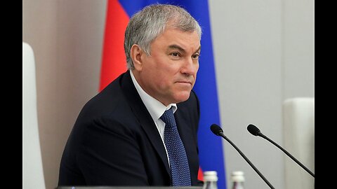 The Russian Parliament Chairman, Vyacheslav Viktorovich Volodin, describes Western "Leaders"