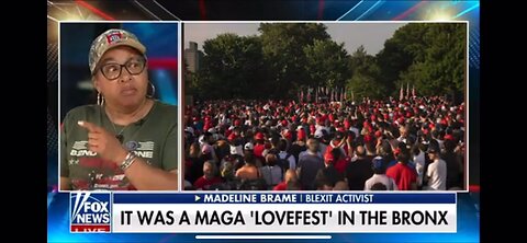 Madeline Blaine Blexit with Will Caine on Fox interviews about South Bronx Rally