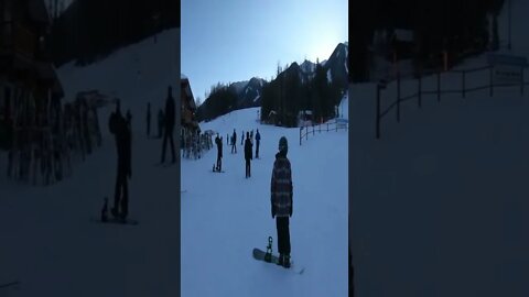 Would You Ride Here? SUBSCRIBE FOR MORE! #shorts #short #snowboard #snowboarding #canada #tiktok