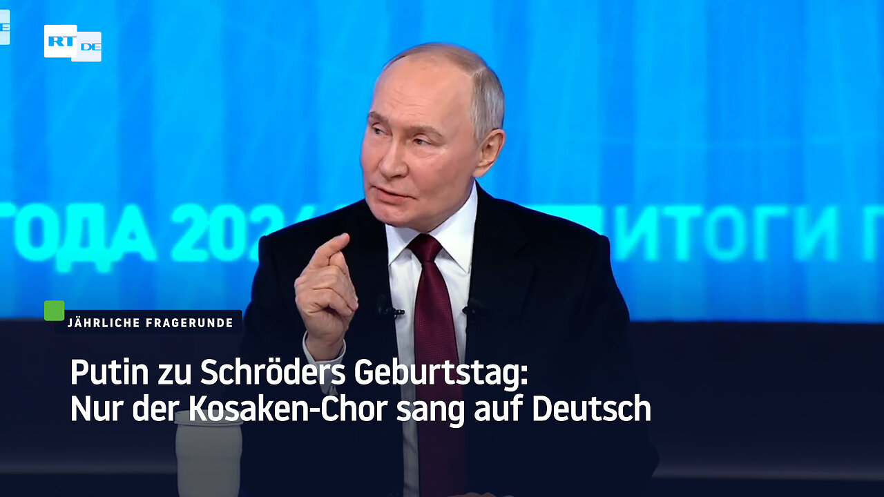 Putin zu Schröders Geburtstag: Nur der Kosaken-Chor sang auf Deutsch
