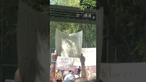 Sheila Jackson Lee Discovery Green protest the NRA at GRB convention
