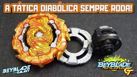 Testando 045 - TACT DIABOLOS .Wh.Wv GOKU contra 3 combos - Beyblade Burst ベイブレードバースト