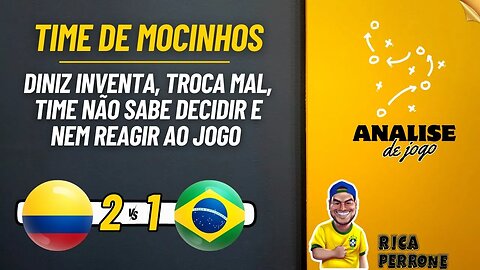 Diniz inventa a roda e seleção roda na Colômbia