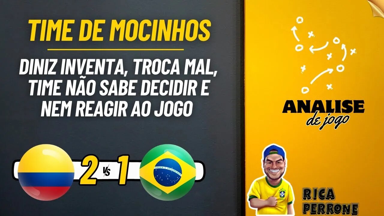 Diniz inventa a roda e seleção roda na Colômbia