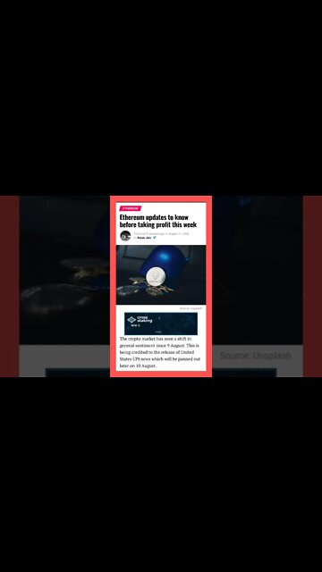 Ethereum Updates to Know Before Taking Profit This Week