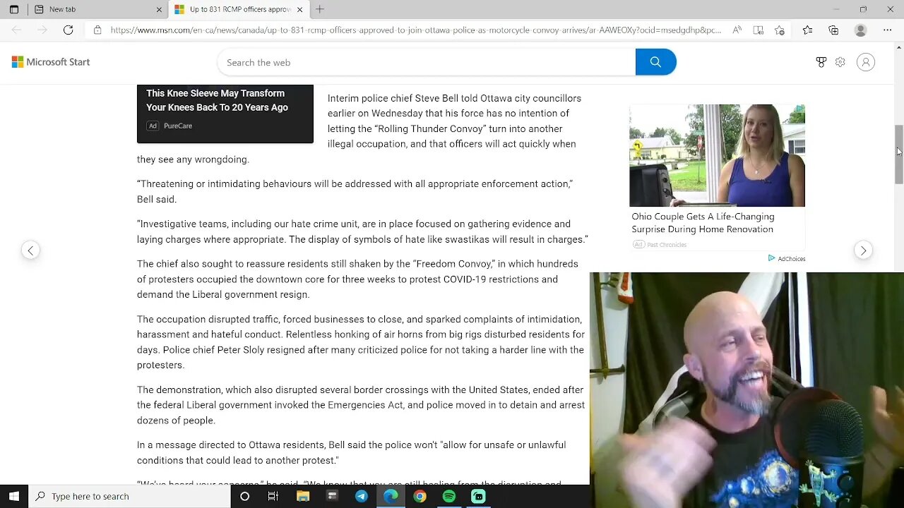 Police vs rolling thunder
