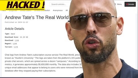 Andrew Tate's Real World Got HACKED !