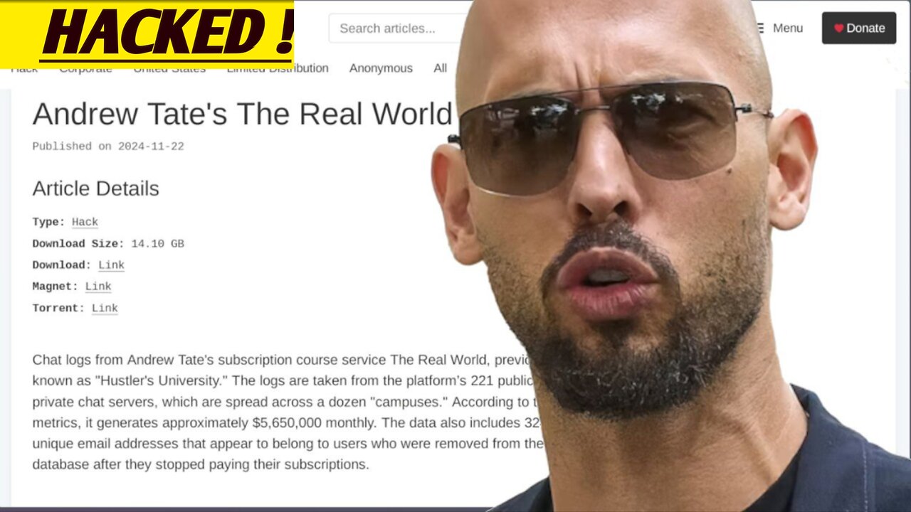 Andrew Tate's Real World Got HACKED !