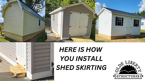 Here Is How you Install Shed Skirting
