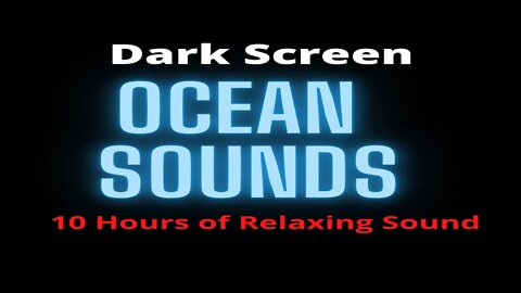 High Quality Ocean Sounds of Rolling Waves for Deep Sleep. 🌊