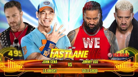 John cena & LA knight vs jimmy uso & solo sikoa