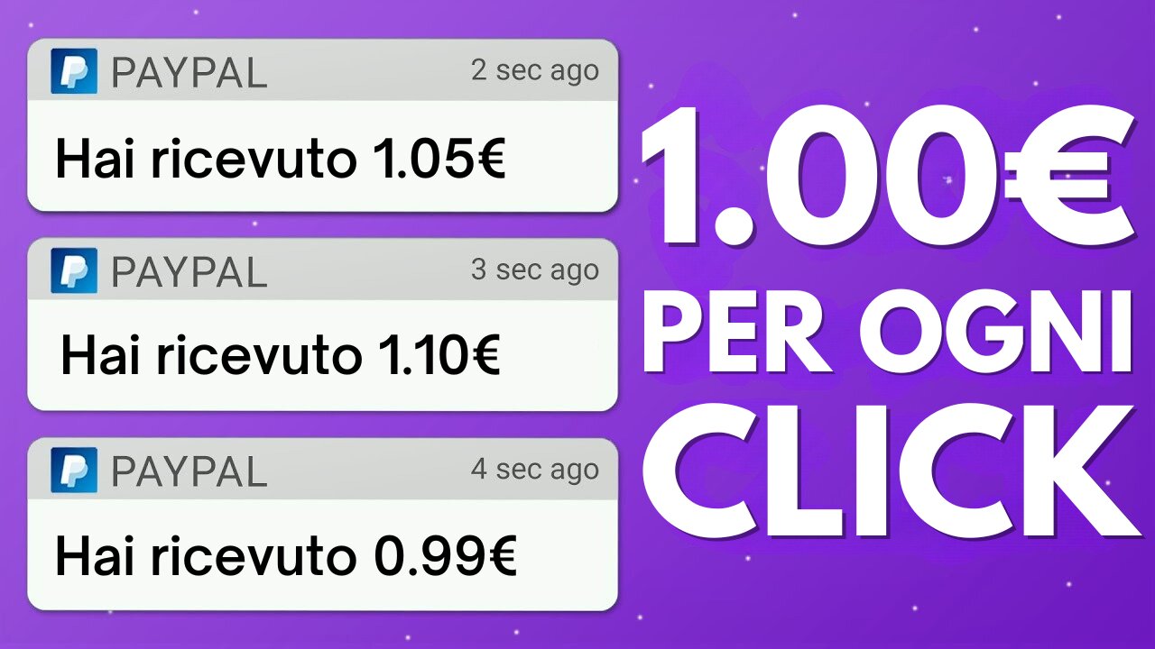 Questo Sito Gratuito Ti Paga 1€ Per Ogni Click - Come Fare Soldi Online 2022