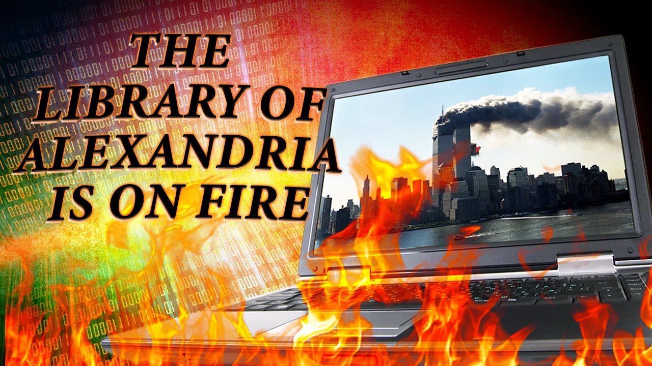 The Library of Alexandria is on Fire