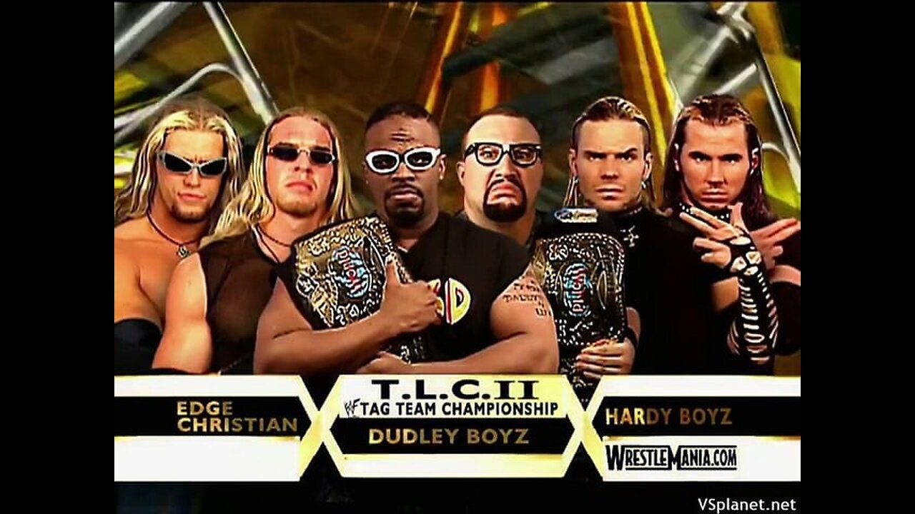 Hardy Boyz Vs Dudley Boyz Vs Edge & Christian - TLC Match - WrestleMania 17 - Highlights.