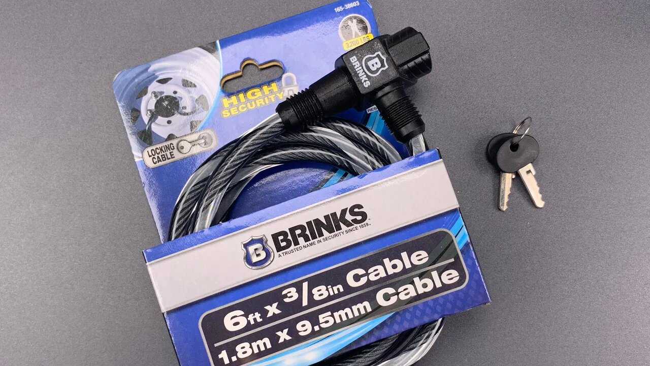 [1029] A Security Joke: Brinks “High Security” Cable Lock Jiggled Open