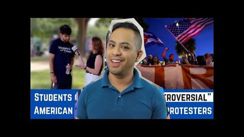 REACTION -- Students Confused To See "CONTROVERSIAL" American Flag via CAMPUS REFORM | EP 110