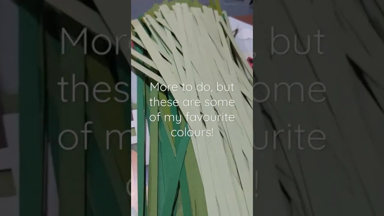 My sculpture is growing! Greens of different shades, beautiful!