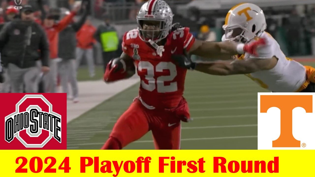 #9 Tennessee vs #8 Ohio State Football Game Highlights, 2024 College Playoff First Round