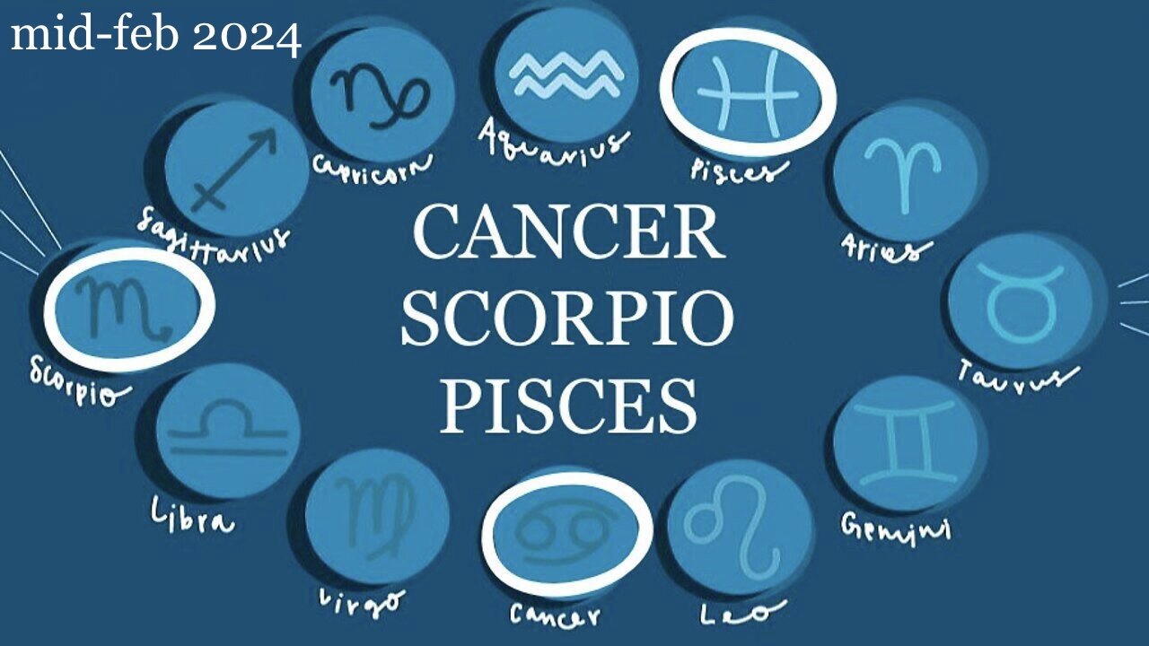 WATER SIGNS 💧 Cancer / Scorpio / Pisces 🃏🎴🀄️ Mid-February 2024 — WHOA‼️ Mind Blowing Read...