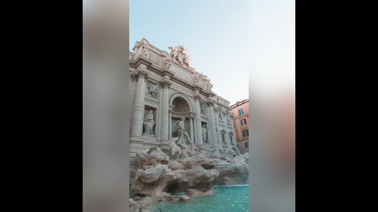 What happens in Trevi Fountain?