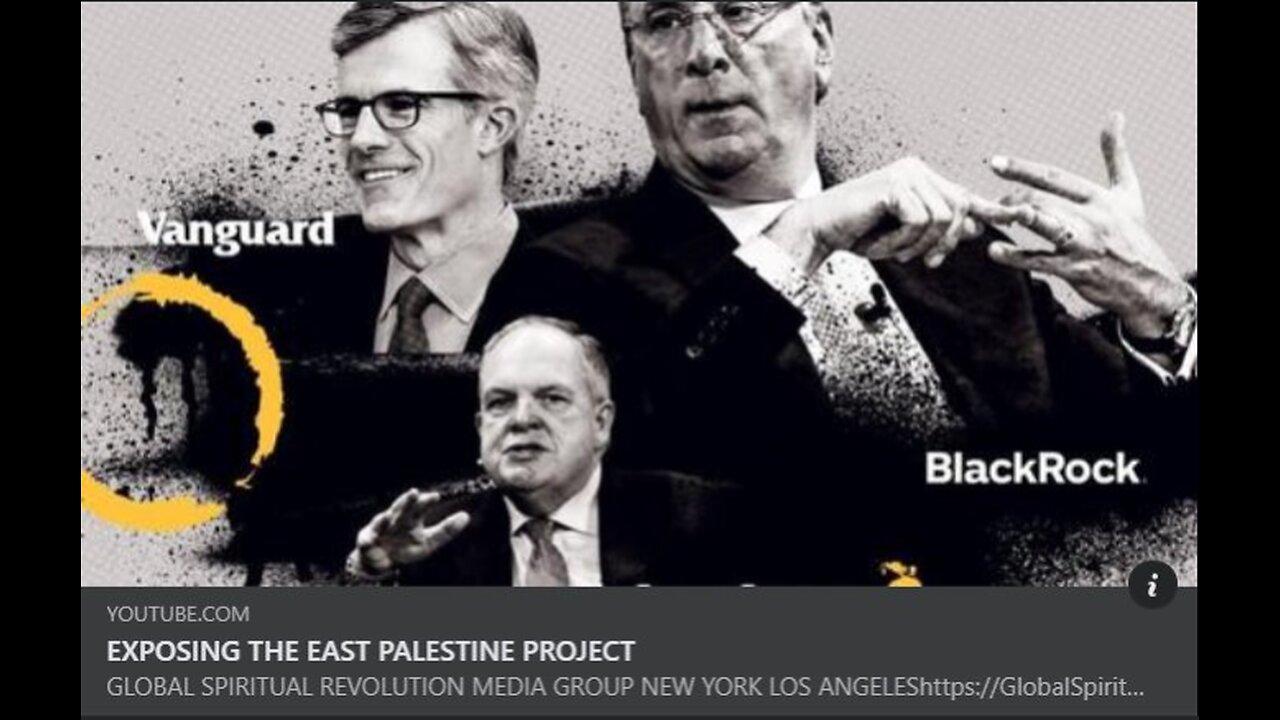 Khazarian bloodlines BlackRock Palestine Ohio connection