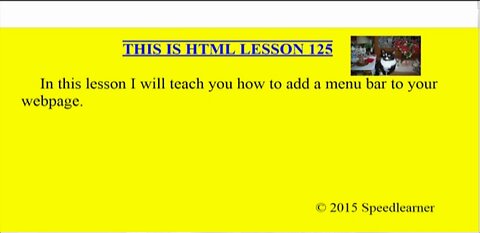 HTML Lesson 125