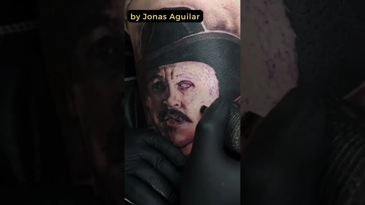 Stunning work by Jonas Aguilar #shorts #tattoos #inked #youtubeshorts