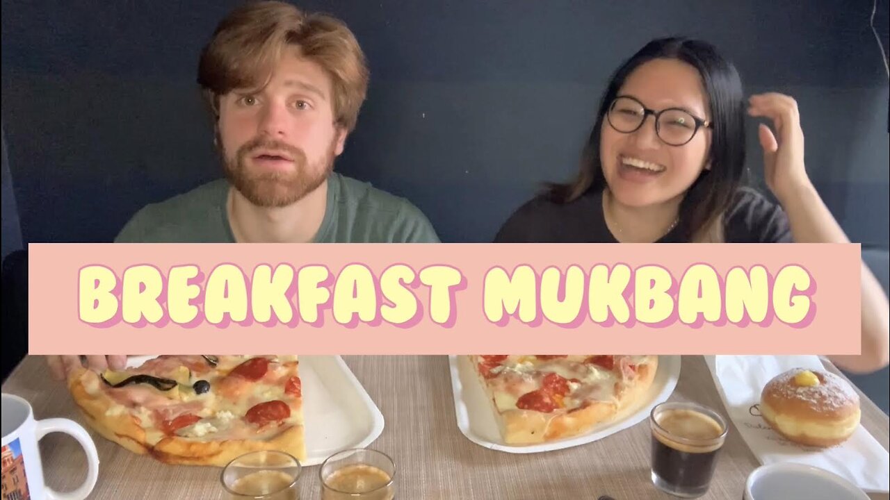 Breakfast Mukbang in Italy | Red & Yellow | Eat & Chat