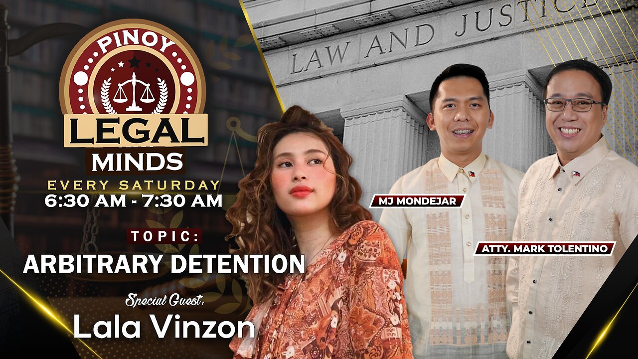 LIVE: Arbitrary Detention - Pinoy Legal Minds | September 16, 2023