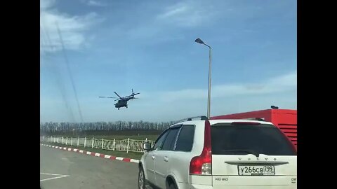 RUSSIAN HELICOPTERSIN UKRAINE BORDER!