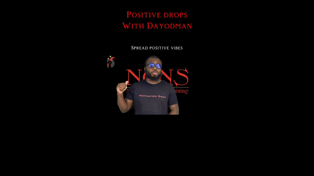 Spread Positive Vibes #dayodman #motivation #eeyayyahh #motivationalspeaker #vibez