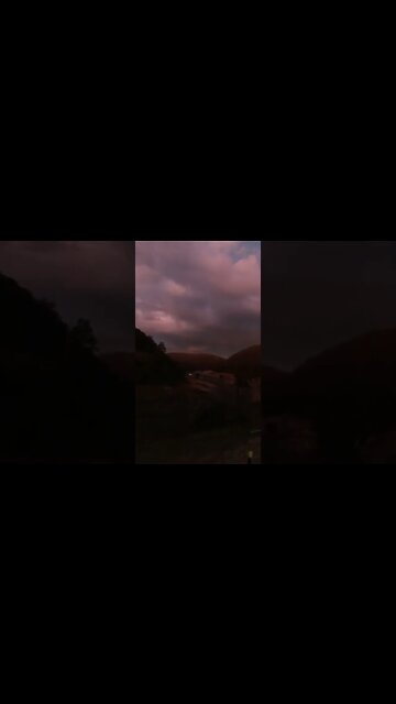 Deep colours of the evening sky in late winter Australia