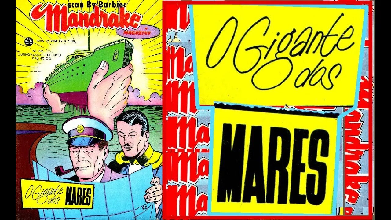 MANDRAKE 32 EM O GIGANTE DOS MARES #comics #gibi #quadrinhos #historieta #fumetti