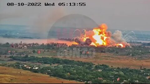 The work of the TOS 1 of the Russian army