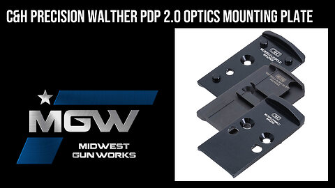 C&H Precision Walther PDP Optics Mounting Plates