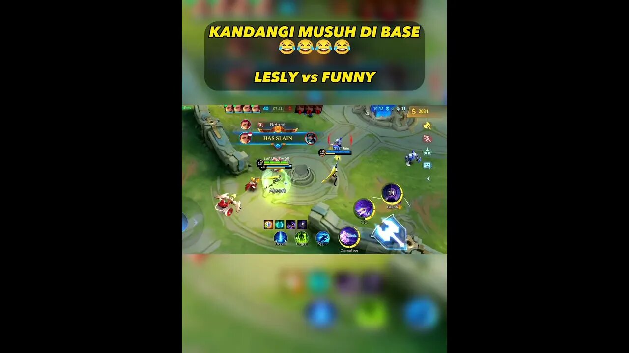 Lesly vs Funny #mobilelegend #mpl #mlbb #mlbbesports #mplid #gaming #game #shorts #shortvideo