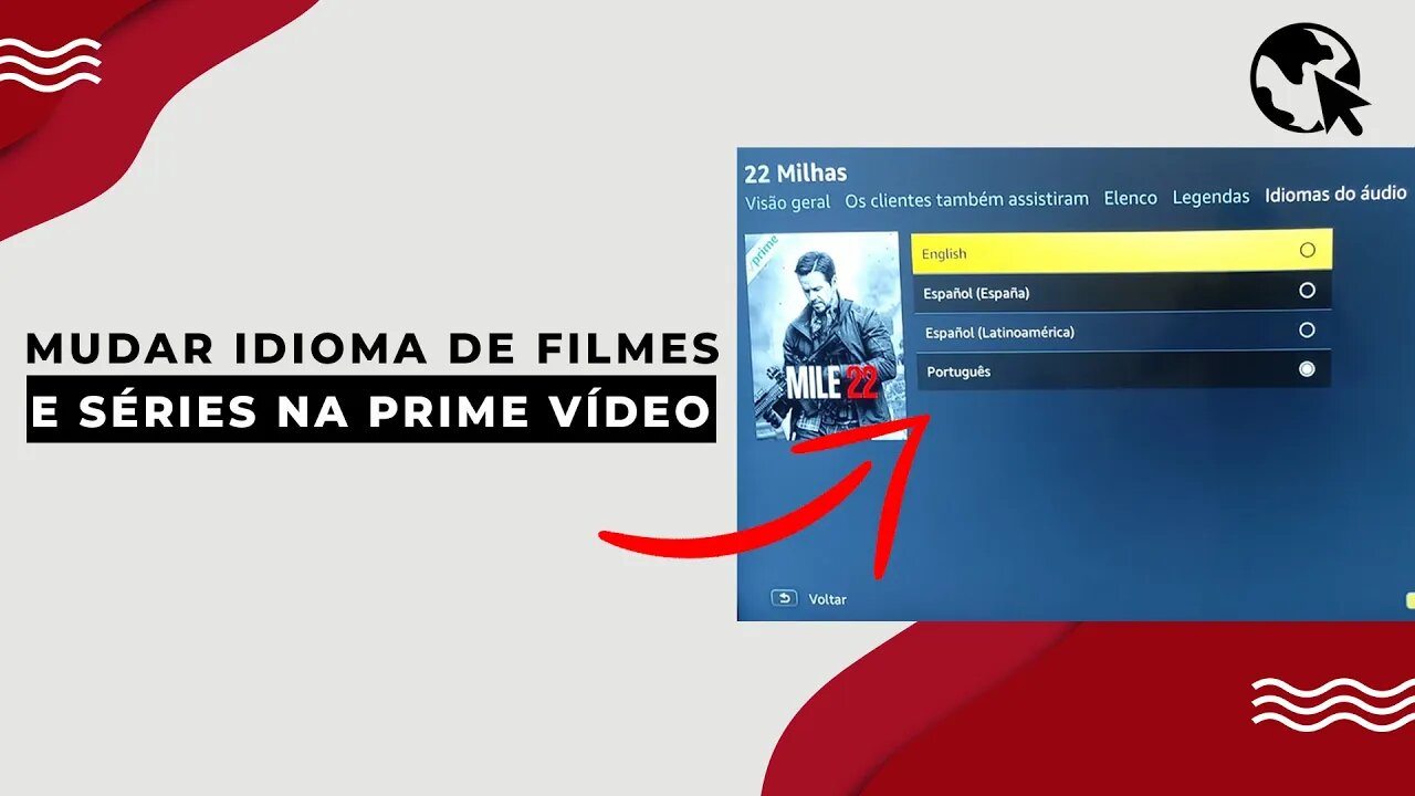 Como MUDAR IDIOMA de FILME E SÉRIE Amazon Prime Vídeo (Smart TV)