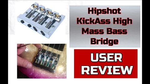 Hipshot KickAss High-mass Bass Bridge for 5-bolt Fender - Quality Bridge Upgrade