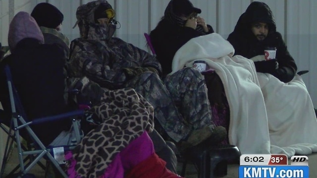 Black Friday shoppers create large lines