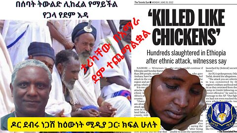 በሰባት ትውልድ ሊከፈል የማይችል የጋላ የደም እዳ ፡ ዶር ዳብሩ ነጋሽ ከፍል ሁለት