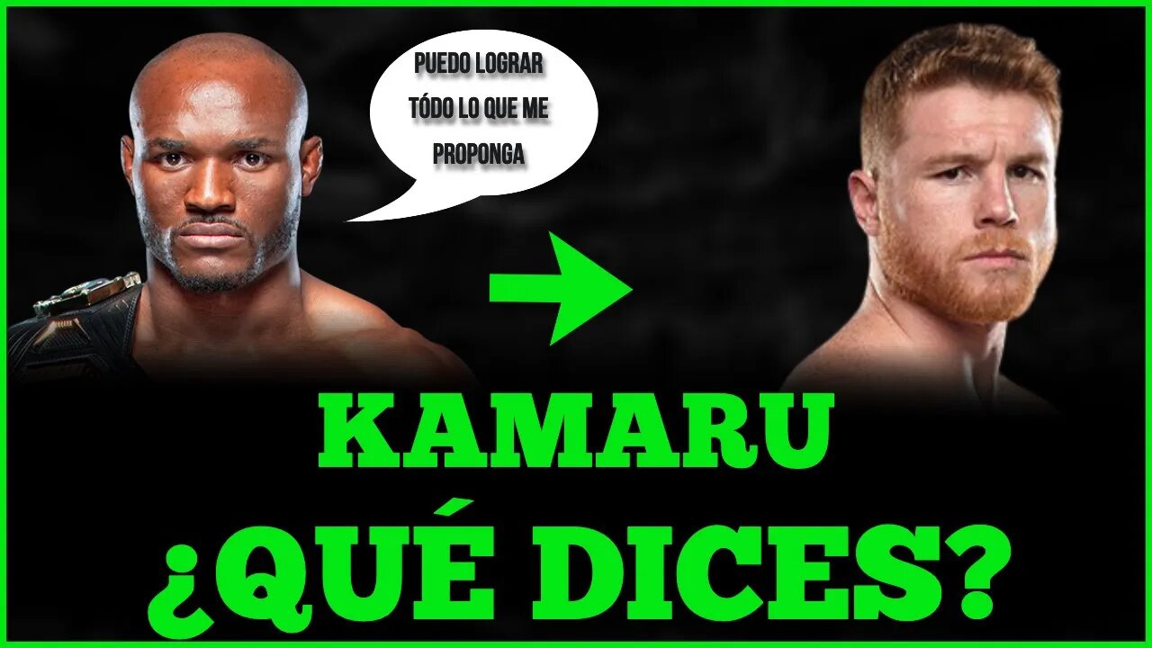 Kamaru Usman dice que PUEDE VENCER A CANELO