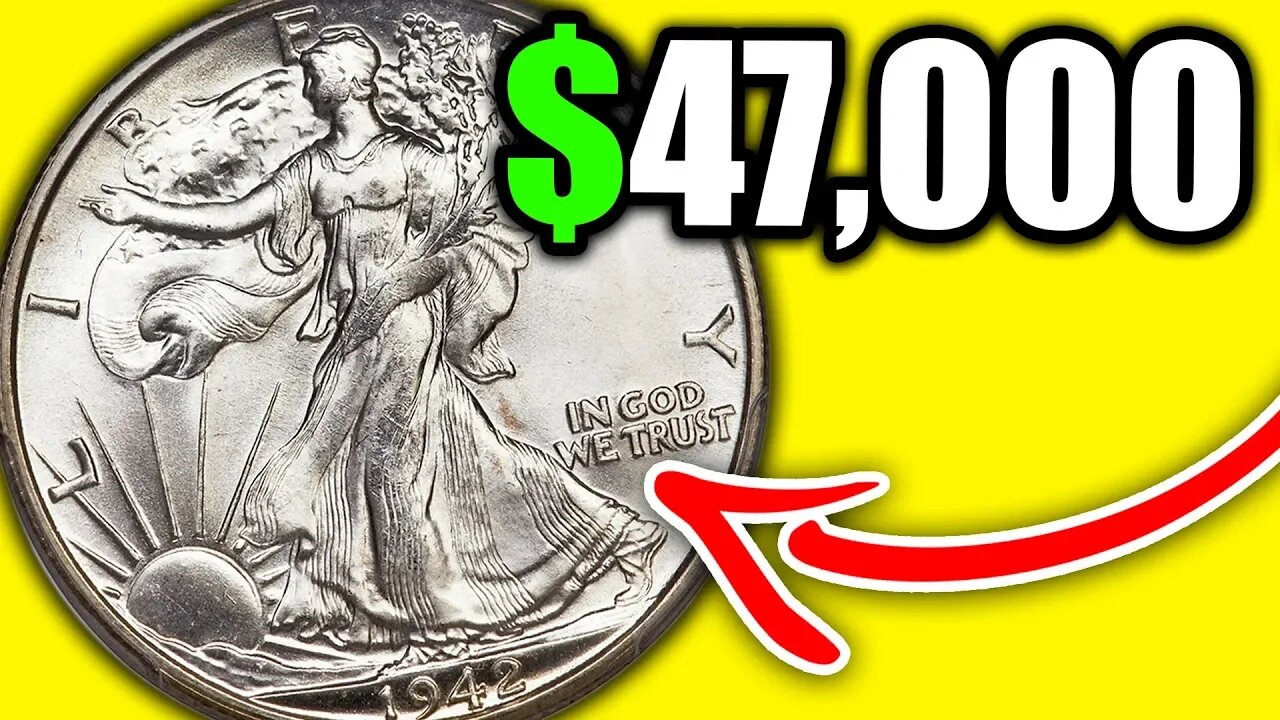 SUPER RARE COINS WORTH MONEY - 1942 WALKING LIBERTY HALF DOLLAR VALUE