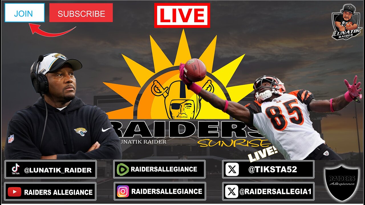 #RAIDERS SUNRISE LIVE! W/ LUNATIK RAIDER