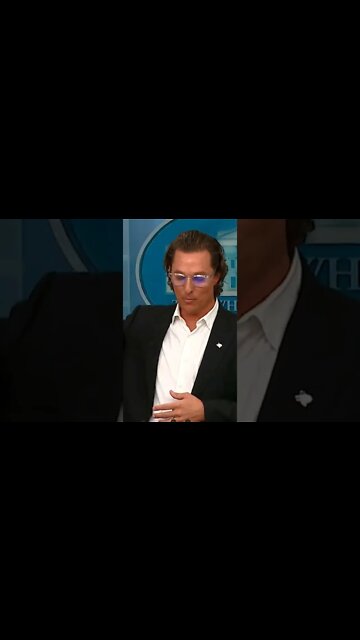 Matthew McConaughey speaks at the White House press briefing about what he heard #cnn #news