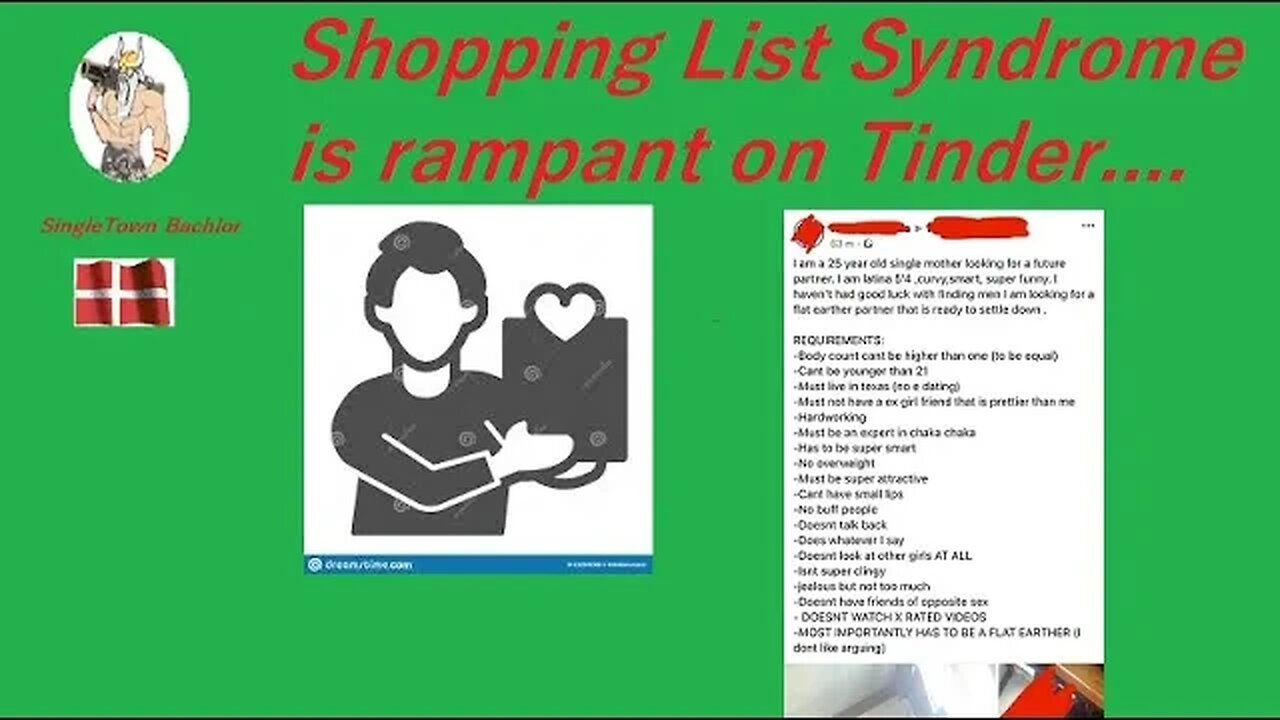 SLS shopping List Syndrome goes Beserk on Tinder