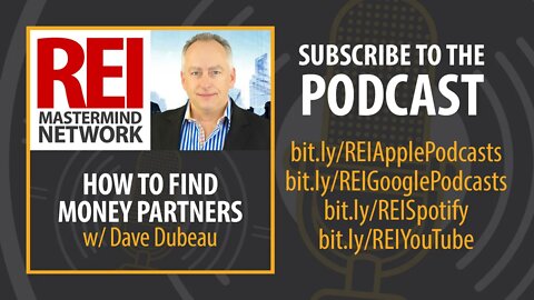 How to Find Money Partners with Dave Dubeau #274