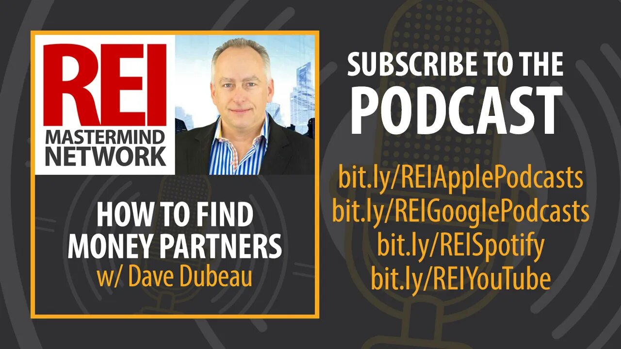 How to Find Money Partners with Dave Dubeau #274