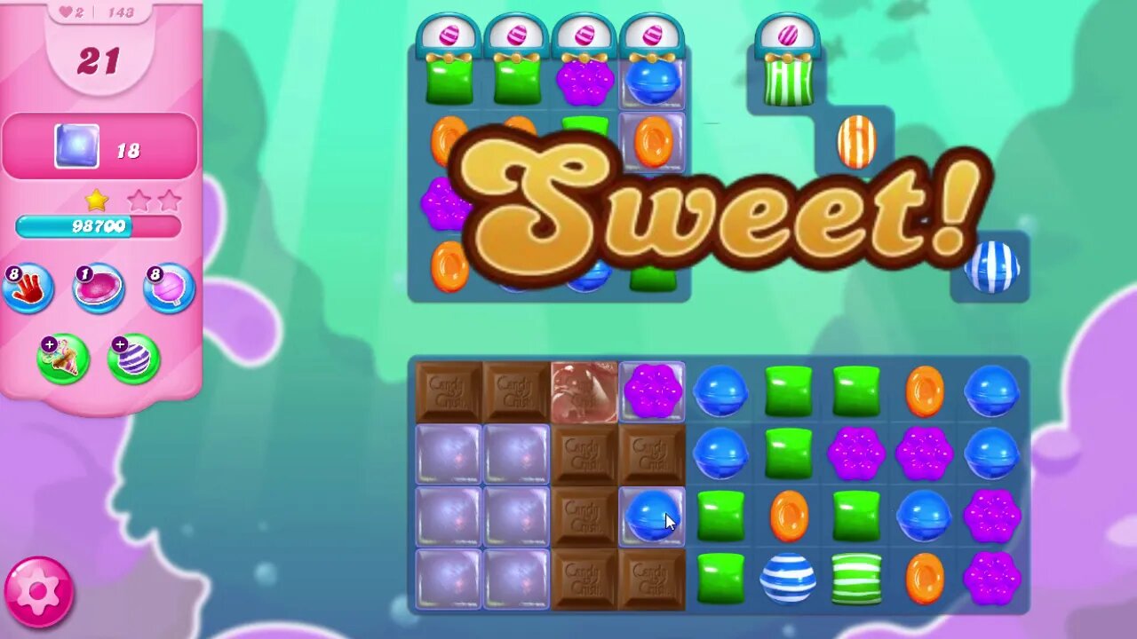 Candy Crush Saga Level 143