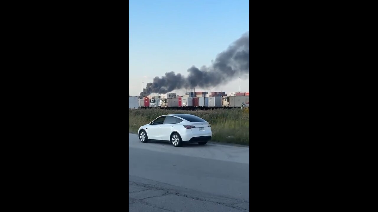 CP Railway Fire In Vaughan