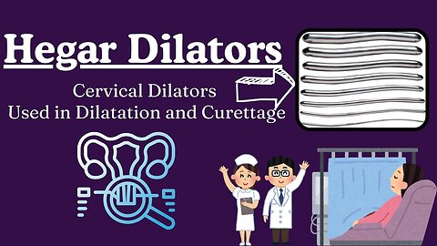 Hegar Cervical Dilators used in Gynecology | Uterine dilators